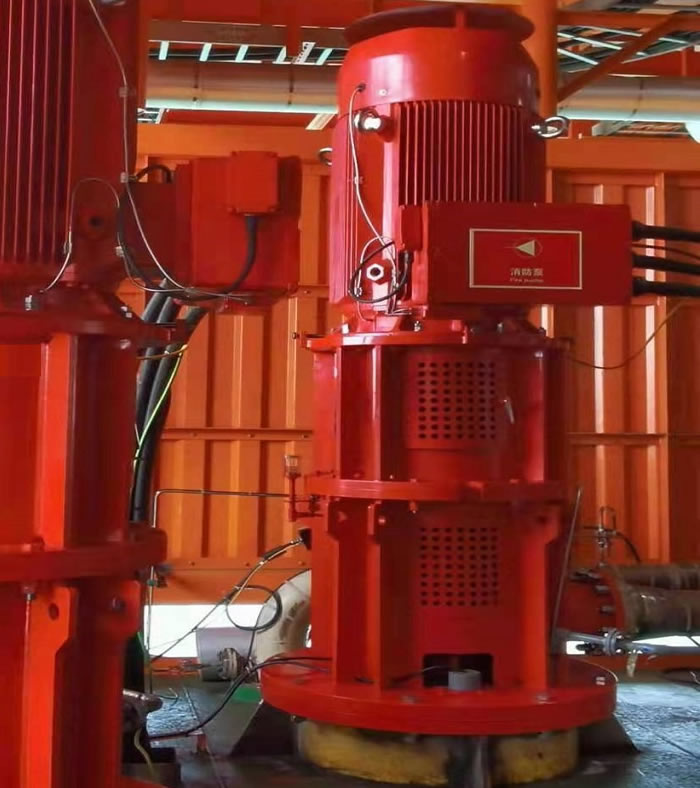 CEPC platform electric fire pump project vertical turbine pump